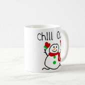 Chill Out Snowman Koffiemok (Voorkant rechts)