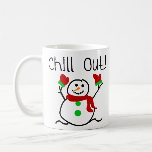 Chill Out Snowman Koffiemok (Links)