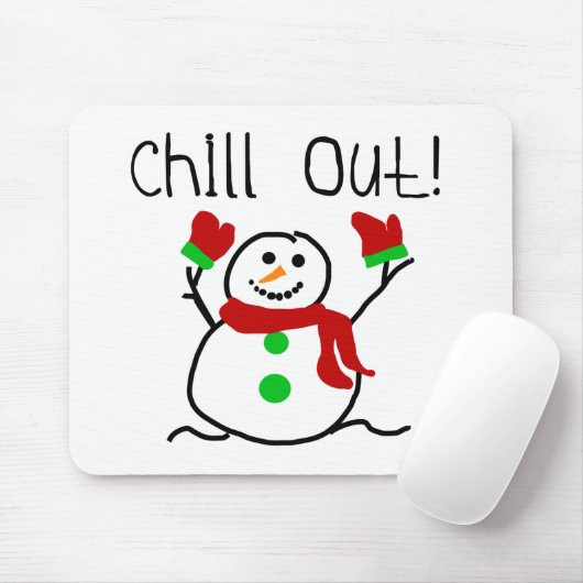 Chill Out Snowman Muismat (Met muis)