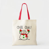 Chill Out Snowman Tote Bag (Voorkant)