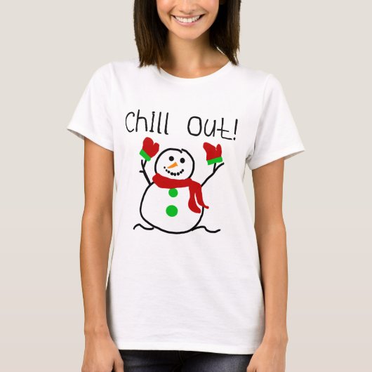 Chill Out Snowman Tshirts and Gifts (Voorkant)