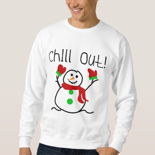 Chill Out Snowman Tshirts and Gifts (Voorkant)