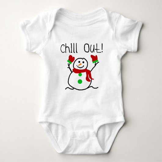 Chill Out Snowman Tshirts and Gifts (Voorkant)