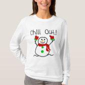 Chill Out Snowman Tshirts and Gifts (Voorkant)