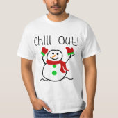 Chill Out Snowman Tshirts and Gifts (Voorkant)