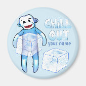 Chill Out Sock Monkey magneet (Voorkant)