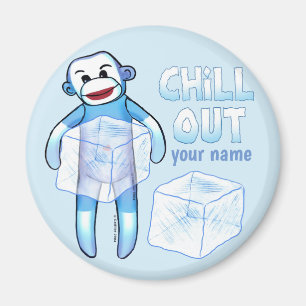 Chill Out Sock Monkey magneet