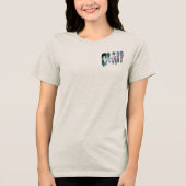 Chill Out Tie Dye Tekst Tri-Blend Shirt (Voorkant)
