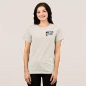 Chill Out Tie Dye Tekst Tri-Blend Shirt (Voorkant volledig)