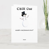Chill Out Uitnodigingskaart Kaart (Achterkant)
