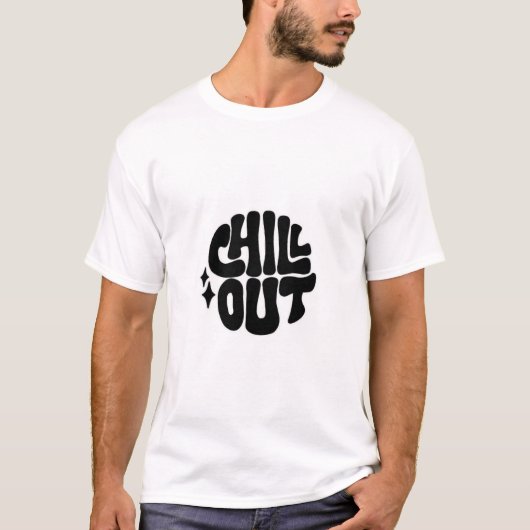 Chill Out Vibes: een ontspannen T-shirt (Voorkant)