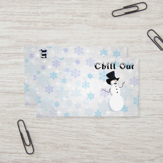 Chill-out Visitekaartje (Voorkant / Achterkant in situ)