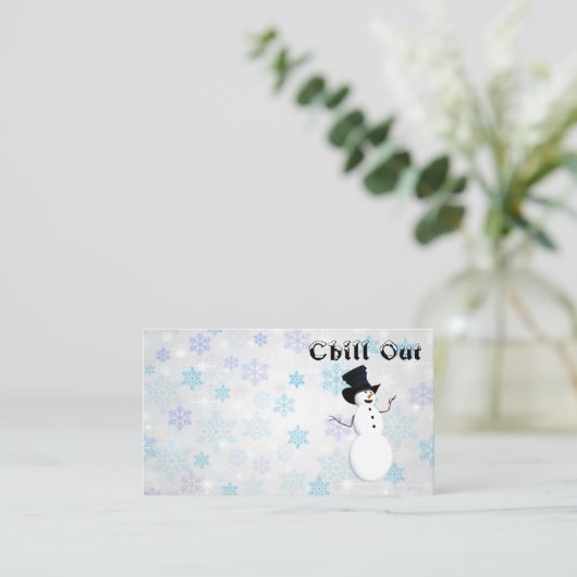 Chill-out Visitekaartje (Staand voorkant)