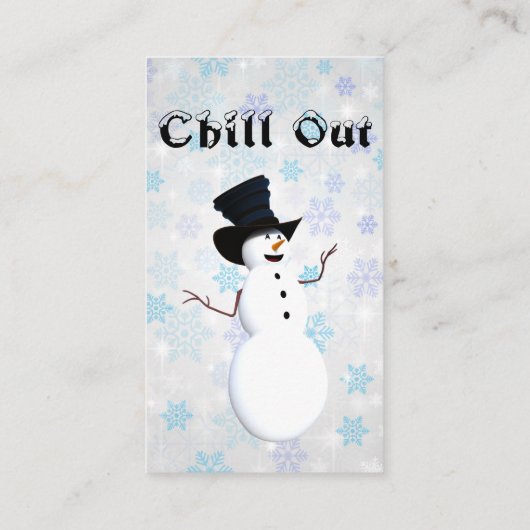 Chill-out Visitekaartje (Achterkant)