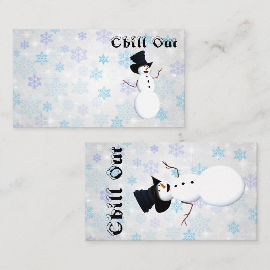 Chill-out Visitekaartje (Voorkant / Achterkant)