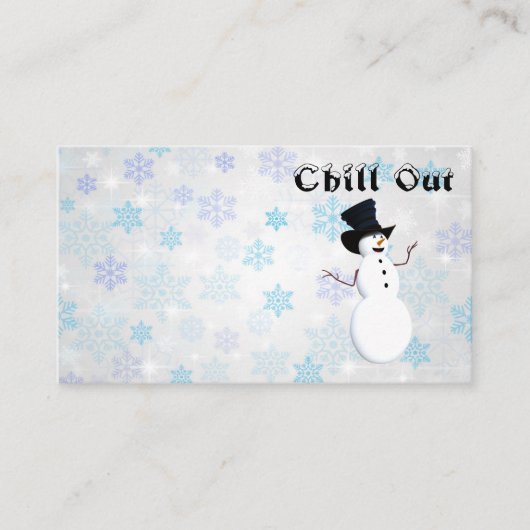 Chill-out Visitekaartje (Voorkant)
