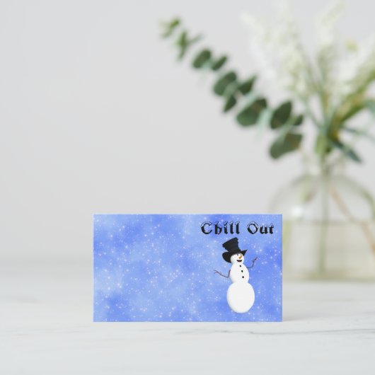 Chill-out Visitekaartje (Staand voorkant)