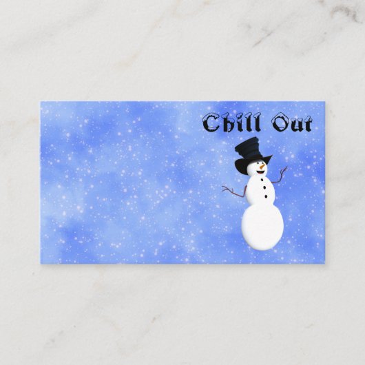 Chill-out Visitekaartje (Voorkant)