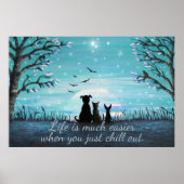 Chill Out Winter Sunset Poster (Voorkant)