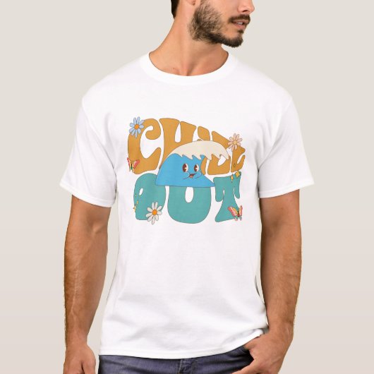 Chill Out Zomer Groovy T-shirt (Voorkant)