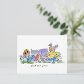 Chill-out zone briefkaart (Staand voorkant)