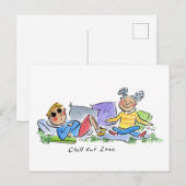 Chill-out zone briefkaart (Voorkant / Achterkant)