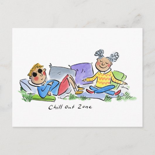 Chill-out zone briefkaart (Voorkant)