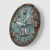 Chill Out Zone Rustic Industrial Grote Klok (Hoek)