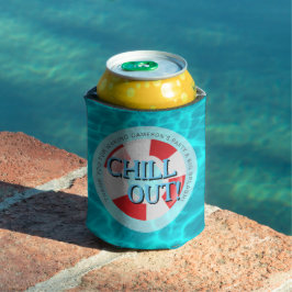 Chill-out zwembad Partij rood blauw Aangepast Blikjeskoeler