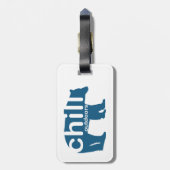 Chill Outdoor Beer Bagagelabel (Achterkant verticaal)