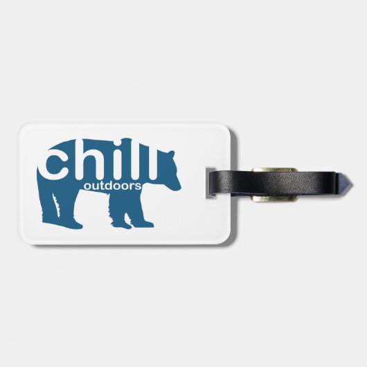 Chill Outdoor Beer Bagagelabel (Achterkant horizontaal)