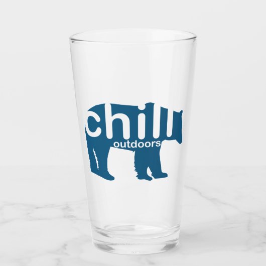 Chill Outdoor Beer Glas (Voorkant)