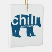 Chill Outdoor Beer Keramisch Ornament (Rechts)