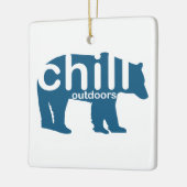 Chill Outdoor Beer Keramisch Ornament (Links)