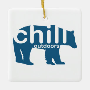 Chill Outdoor Beer Keramisch Ornament