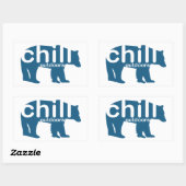 Chill Outdoor Beer Rechthoekige Sticker (Vel)