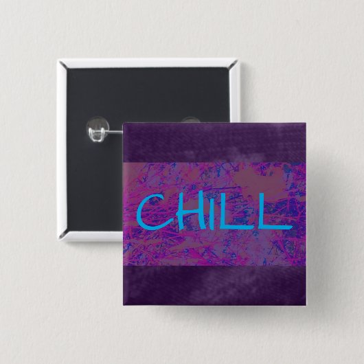 CHILL PAARSE DREAM VIERKANTE BUTTON 5,1 CM (Voorkant /achterkant)