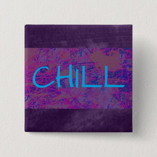 CHILL PAARSE DREAM VIERKANTE BUTTON 5,1 CM (Voorkant)