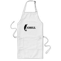 Chill Penguin Funny BBQ Schort
