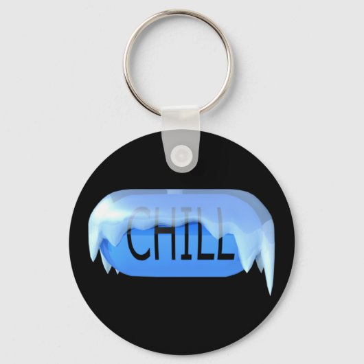 Chill Pill Blue Sleutelhanger 02 (Voorkant)