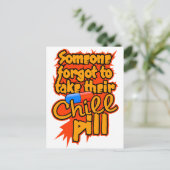 Chill Pill briefkaart (Staand voorkant)