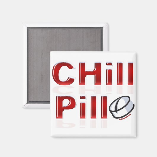Chill Pill Funny PMS Magneet (Voorkant / Achterkant)