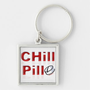 Chill Pill Funny PMS Sleutelhanger