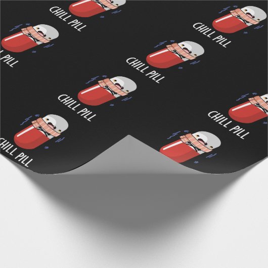Chill Pill Grappig Bevriezen Medicijn Pun Cadeaupapier (Hoek)