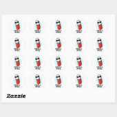 Chill Pill Koele Medicine Pun Ronde Sticker (Vel)