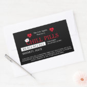 chill pillen verpleegster afstuderen partij gunst  rechthoekige sticker (Envelop)