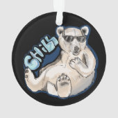 Chill Polar Beer Ceramic Ornament (achterkant)