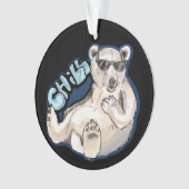 Chill Polar Beer Ceramic Ornament (voorkant)