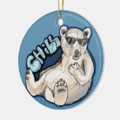 Chill Polar Beer Keramisch Ornament (Links)