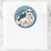 Chill Polar Beer Ronde Sticker (Tas)